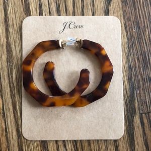 Tortoise Hoop Earrings NWT!